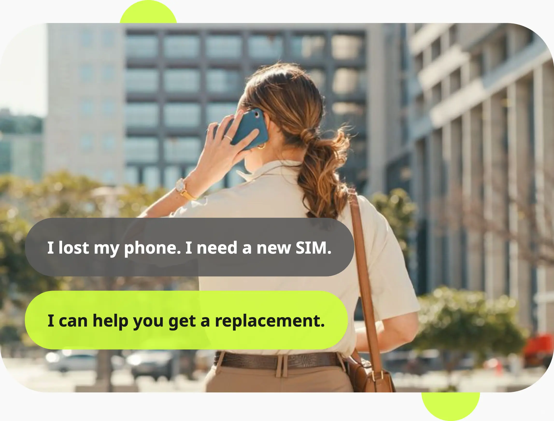 Booking interface mobile